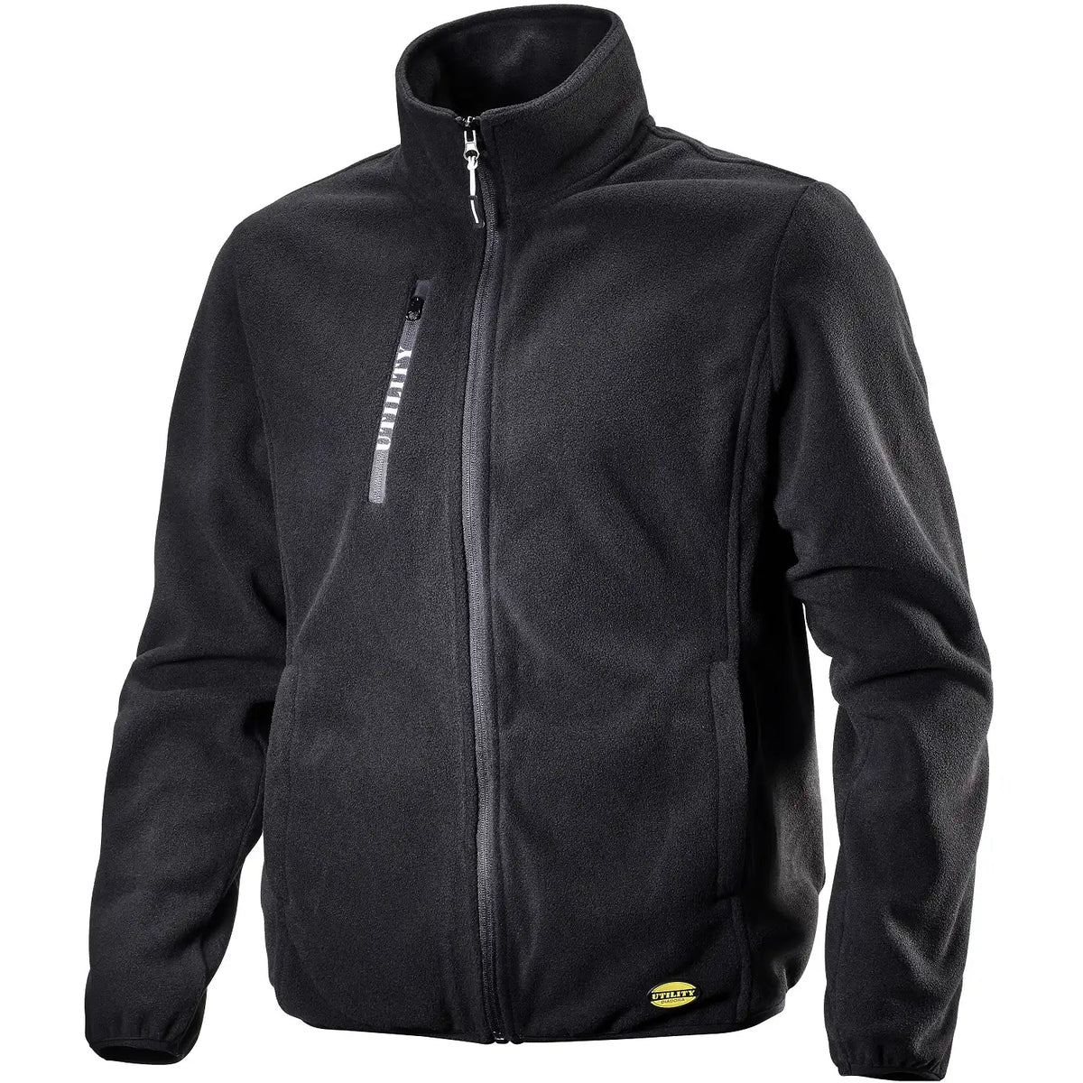 Diadora Sweat Pile Fleecejacke – schwarz
