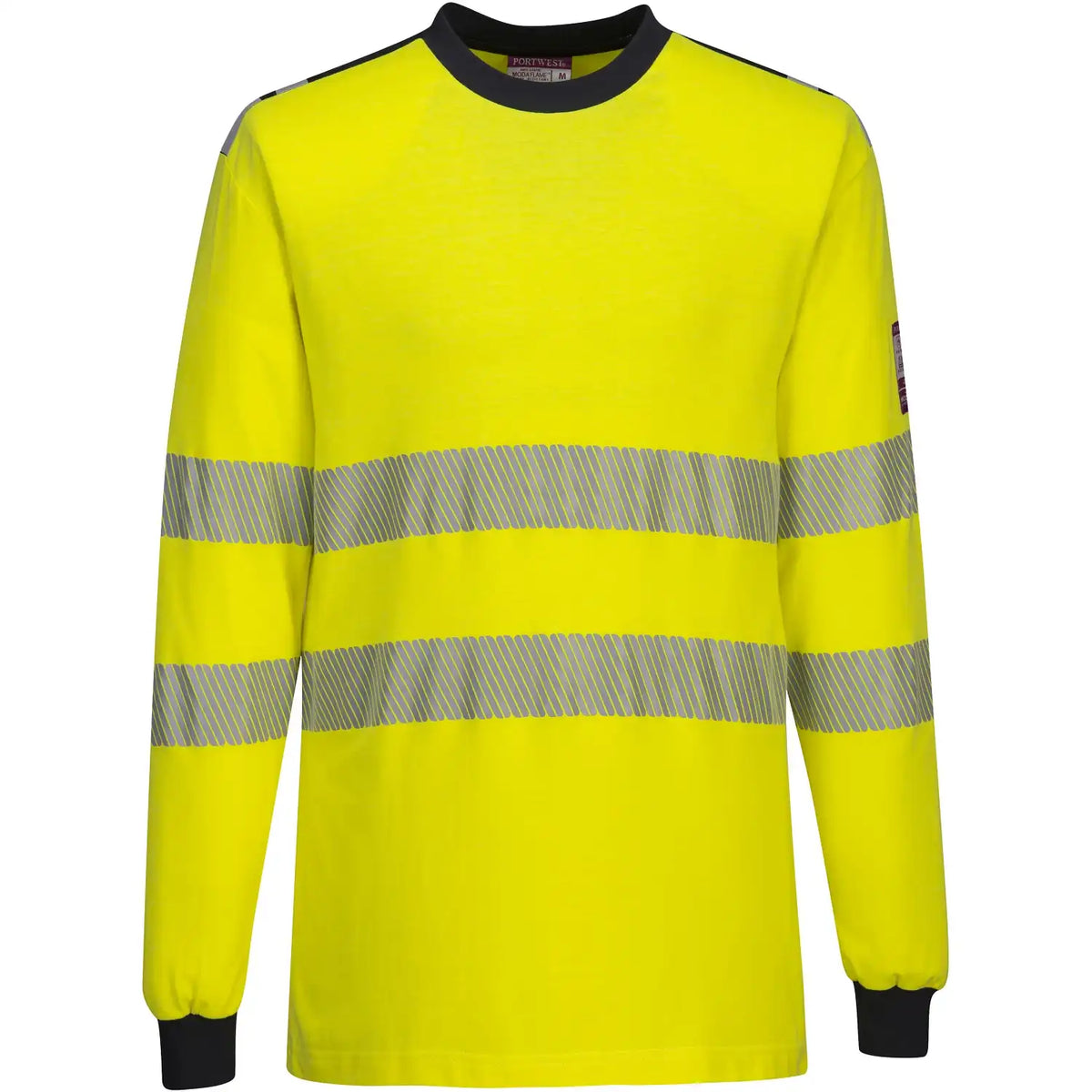Portwest FR701 WX3 FR Multinorm Langarmshirt – gelb/marine
