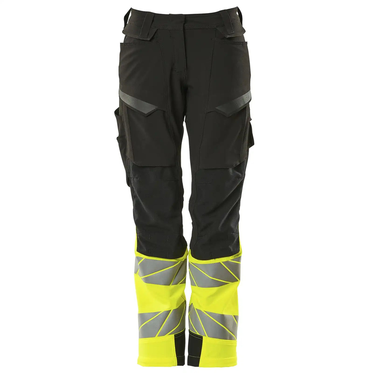 Mascot K1 Acceleratesafe Dame Warn Stretchbundhose – schwarz/gelb