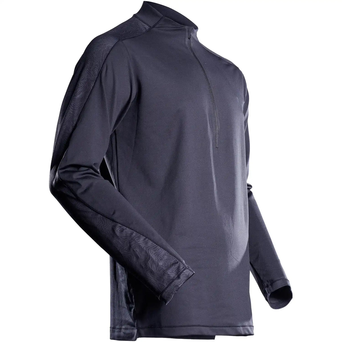 Mascot 22681-618 Customized Zip-Langarmshirt – schwarzblau