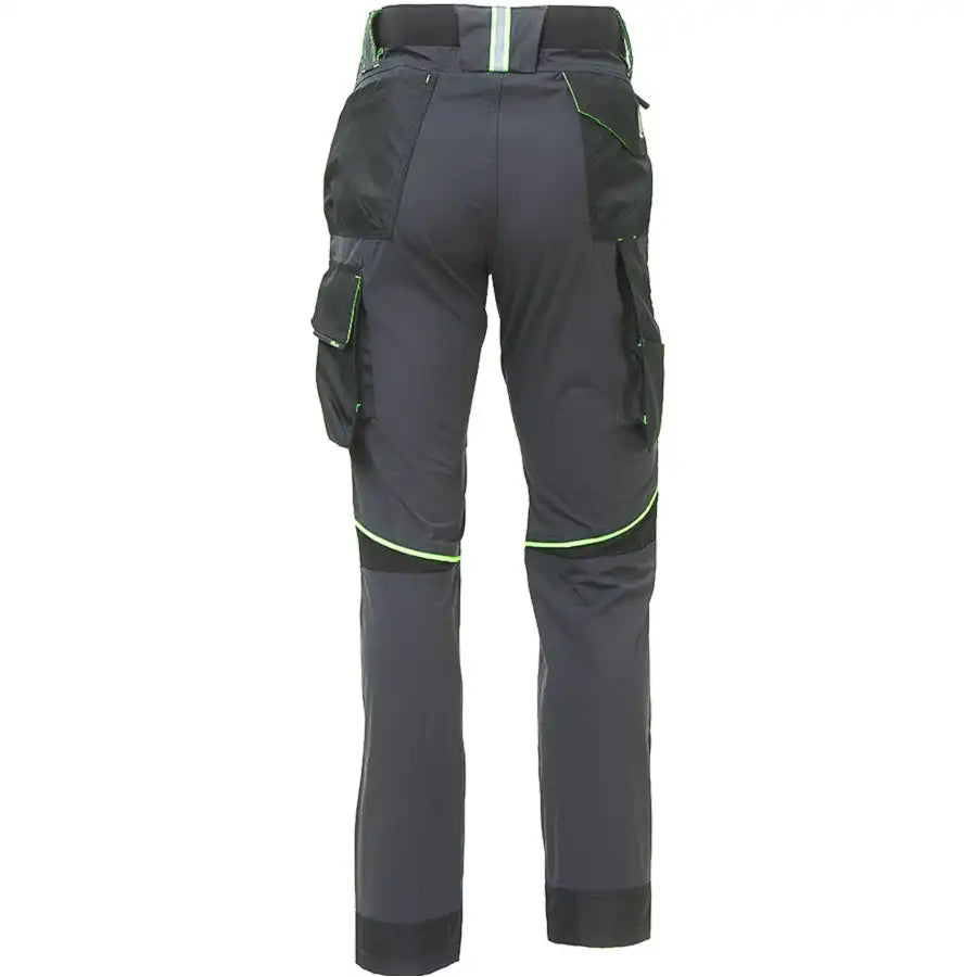 U-Power World Future Stretch Bundhose – asphalt grey/green