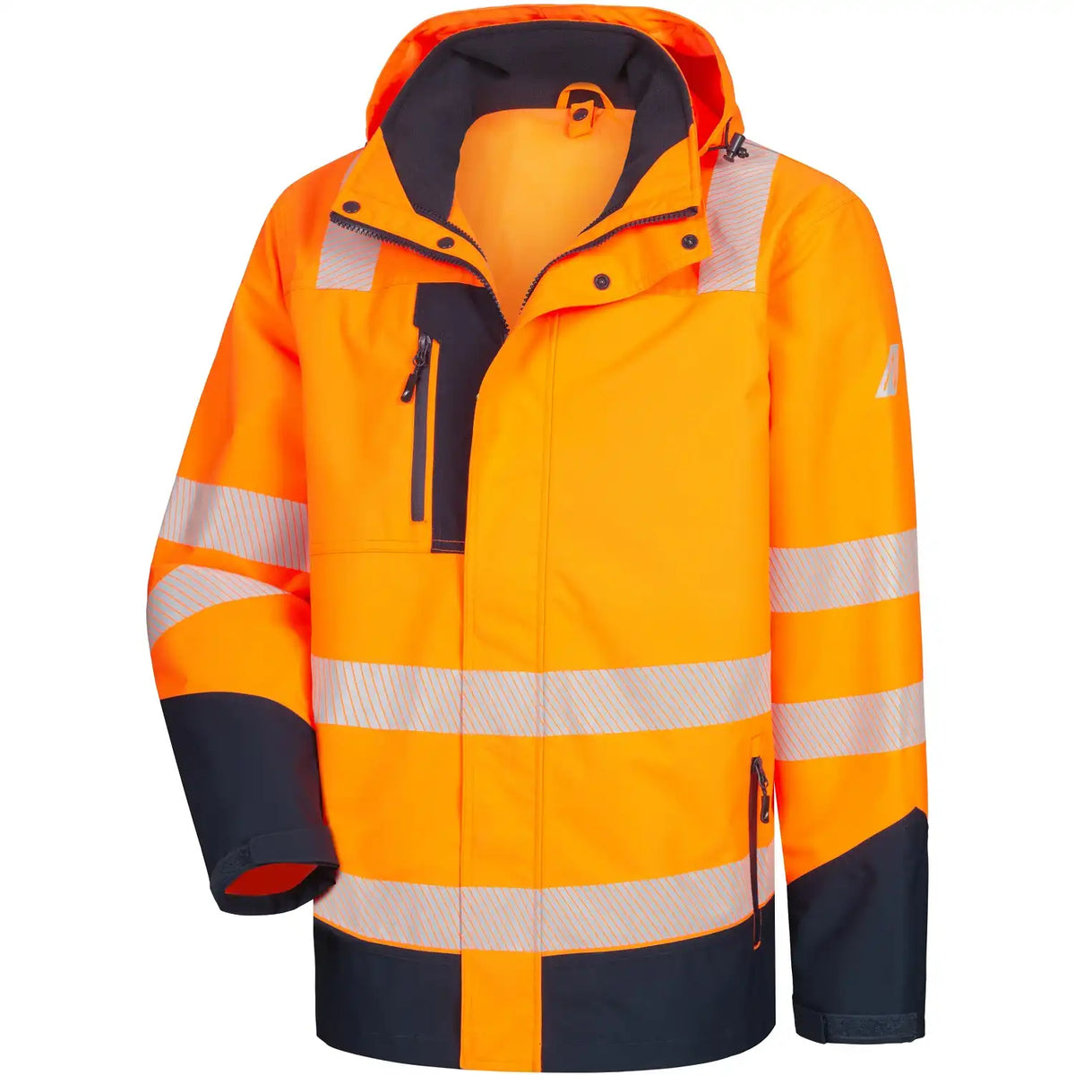 Nitras Motion TEX VIZ Plus Warnschutz Winterjacke – orange/marine