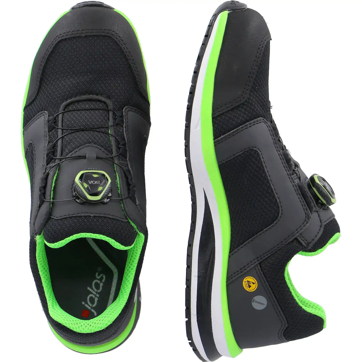 Jalas 5668 Tempus S1P Sicherheitshalbschuh BOA schwarz – schwarz