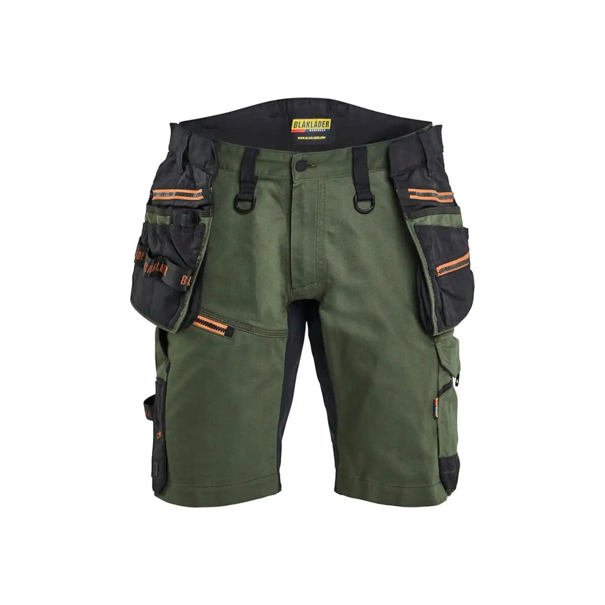 Blåkläder Striker Stretch Shorts – waldgrün/rost