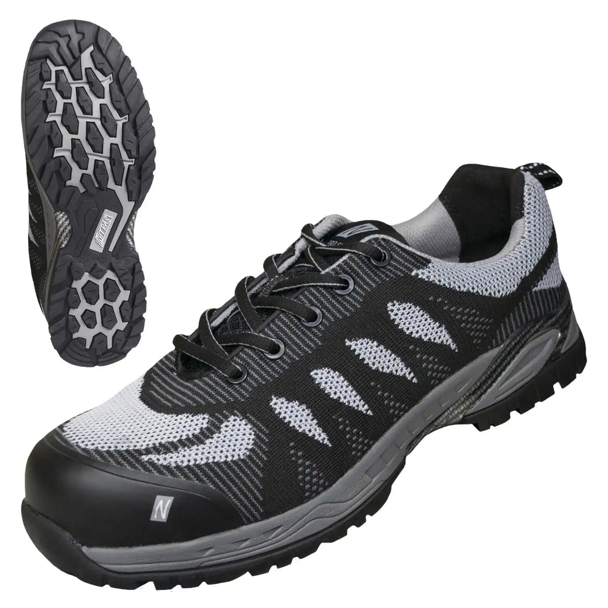 Nitras PRO Step S1P Sicherheitshalbschuhe grau – grau