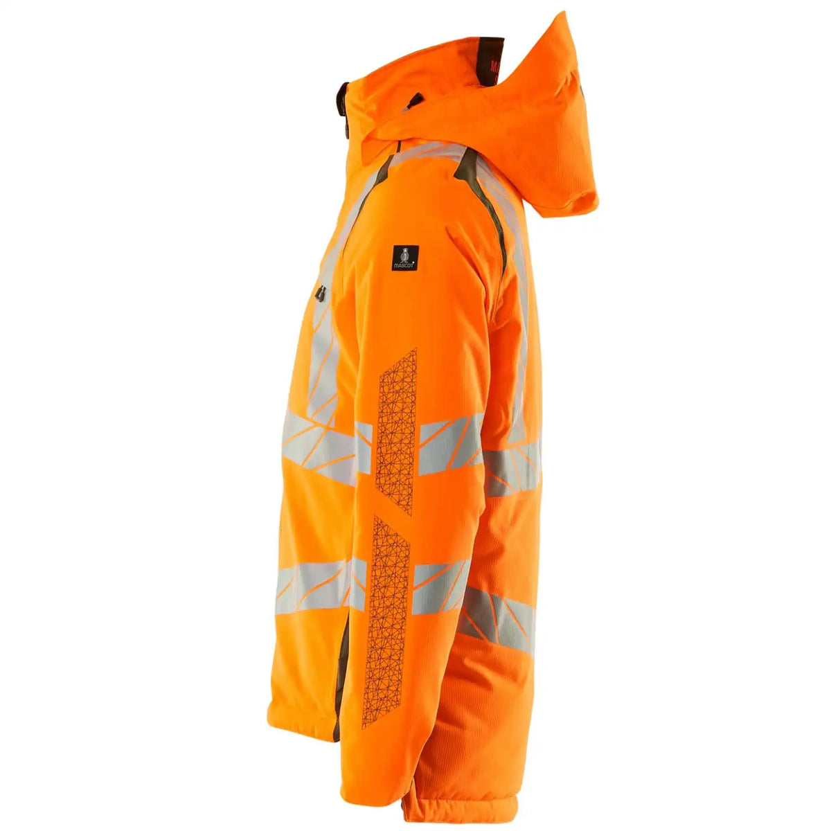 Mascot Accelerate Safe Warnschutz Winterjacke – orange/moosgrün