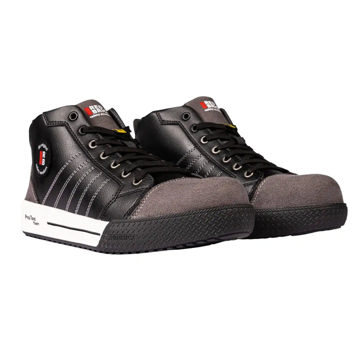 Redbrick High S3S Sicherheitshochschuhe Dunk – schwarz