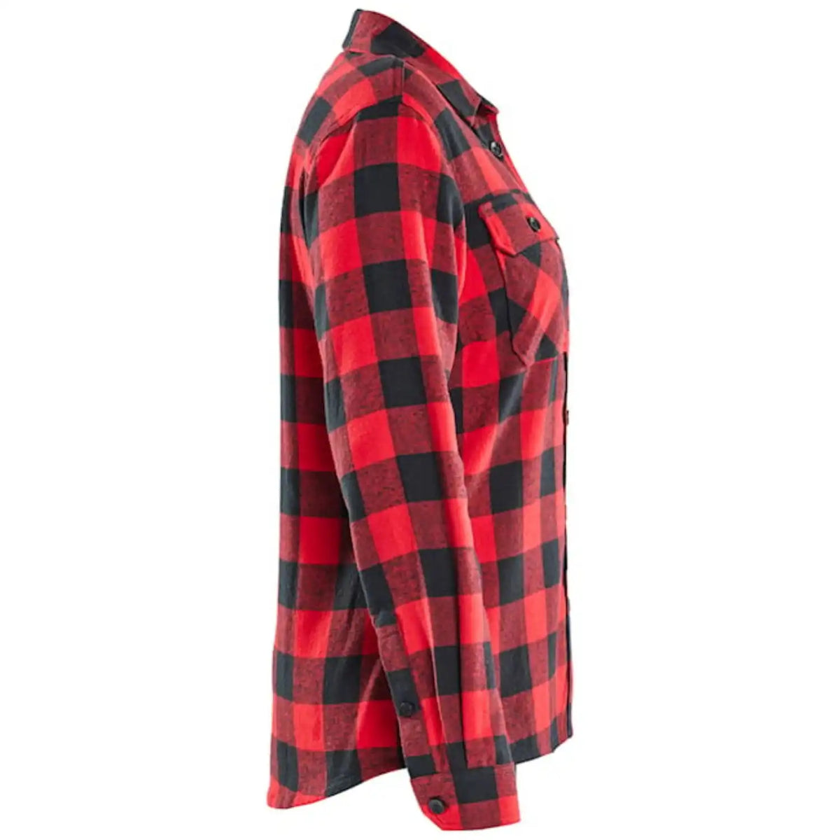 Blåkläder Damen Striker Flanellhemd – rot/schwarz