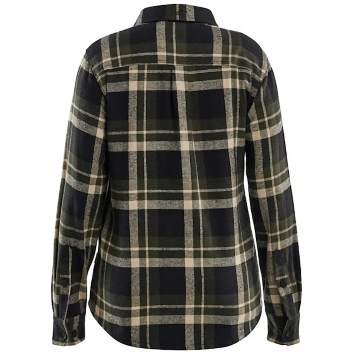 Blåkläder Damen Striker Flanellhemd – waldgrün/schwarz