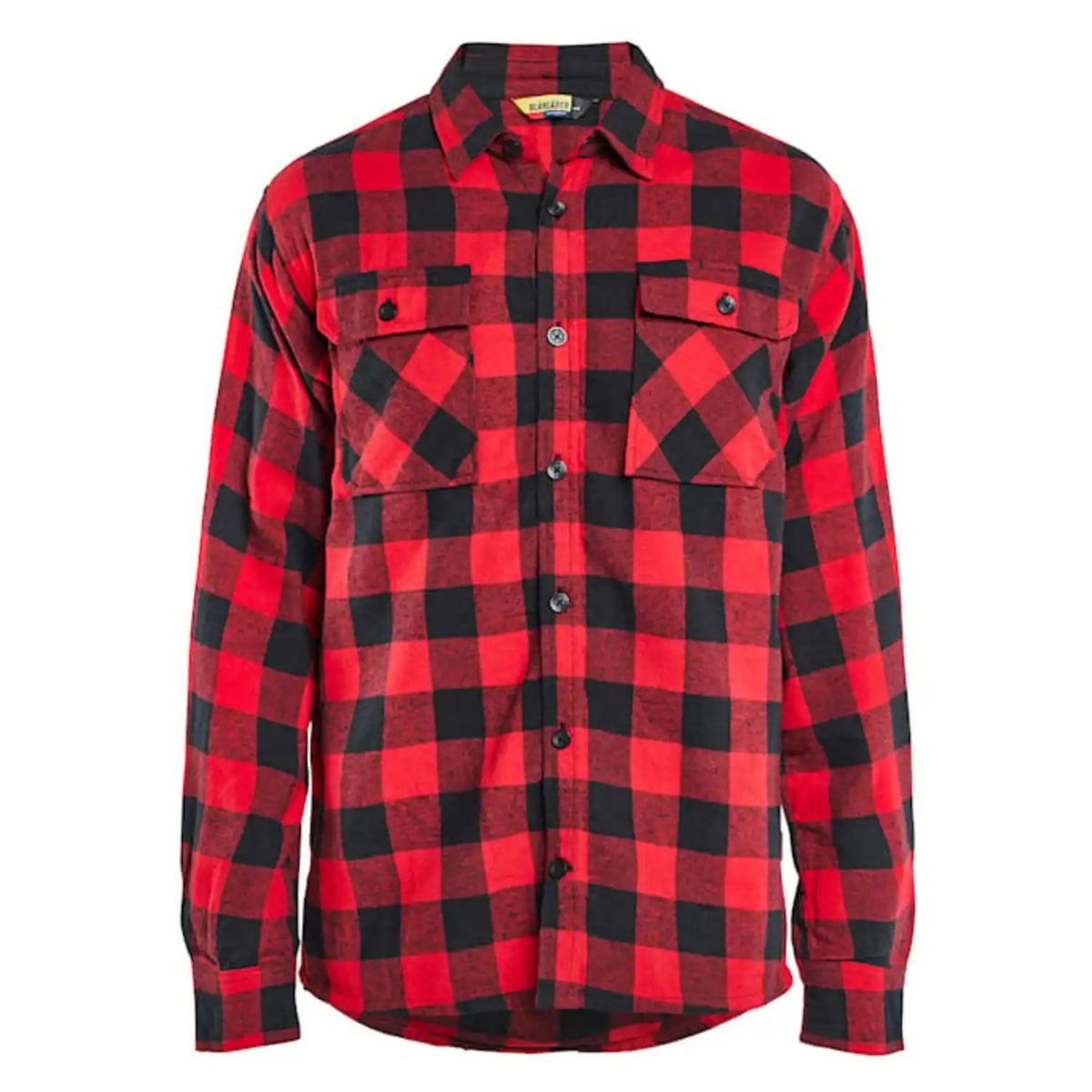 Blåkläder Striker Flanellhemd – rot/schwarz