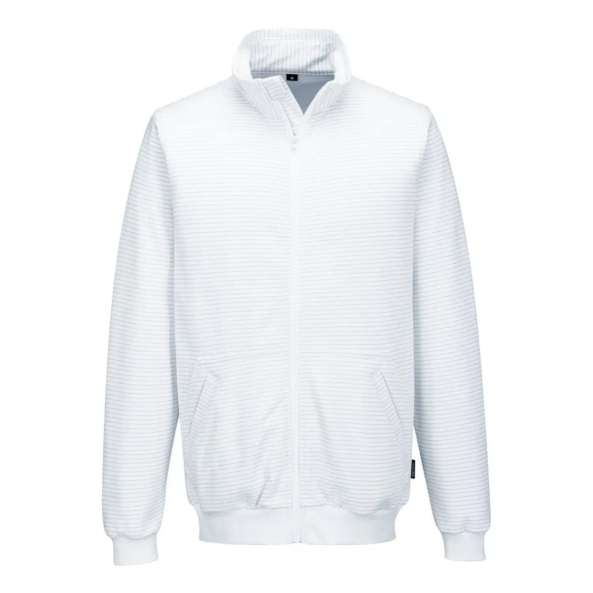 Portwest AS25 ESD Antistatik Zip-Sweatshirt – weiß