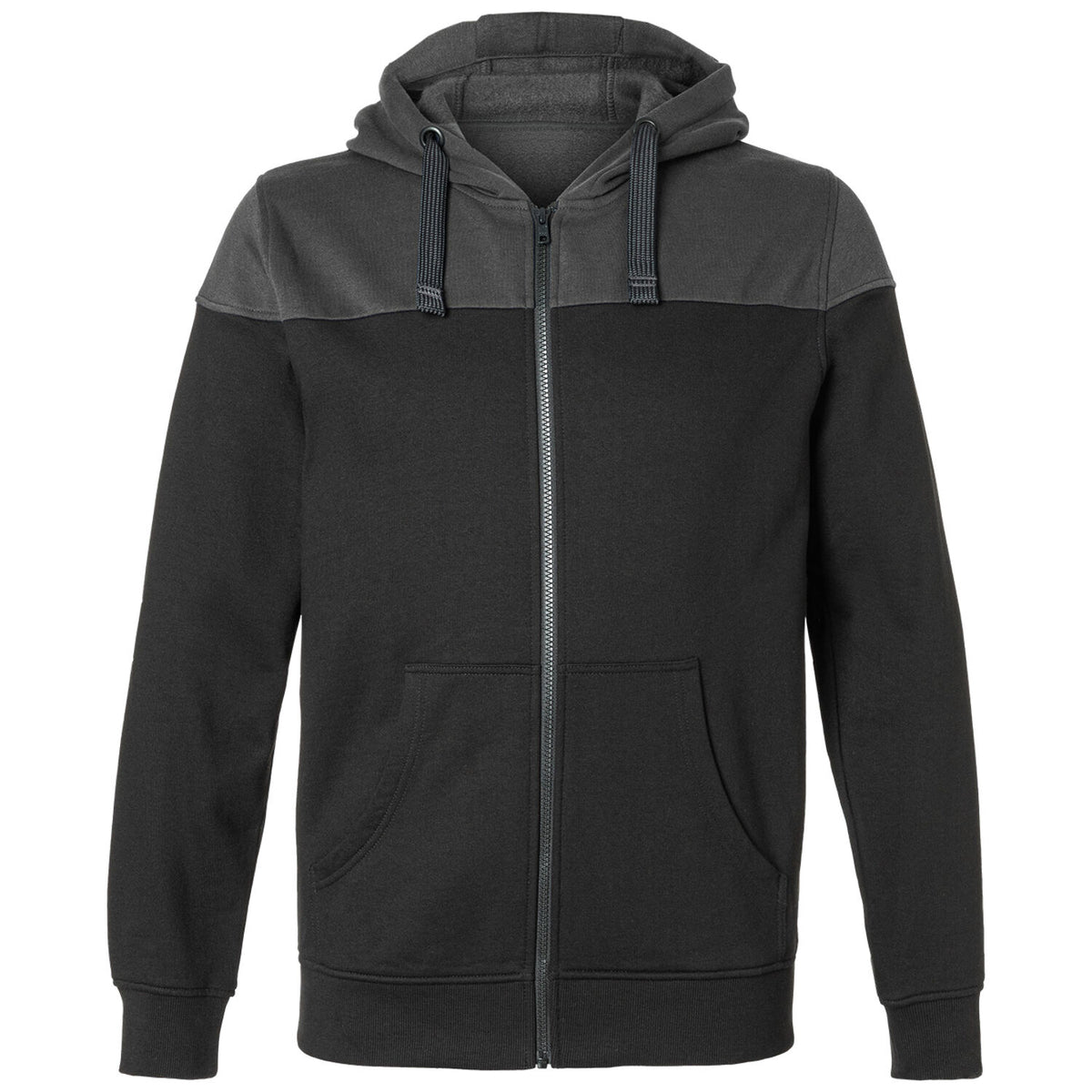 Kübler 5223 Sweatjacke – schwarz/dunkelgrau
