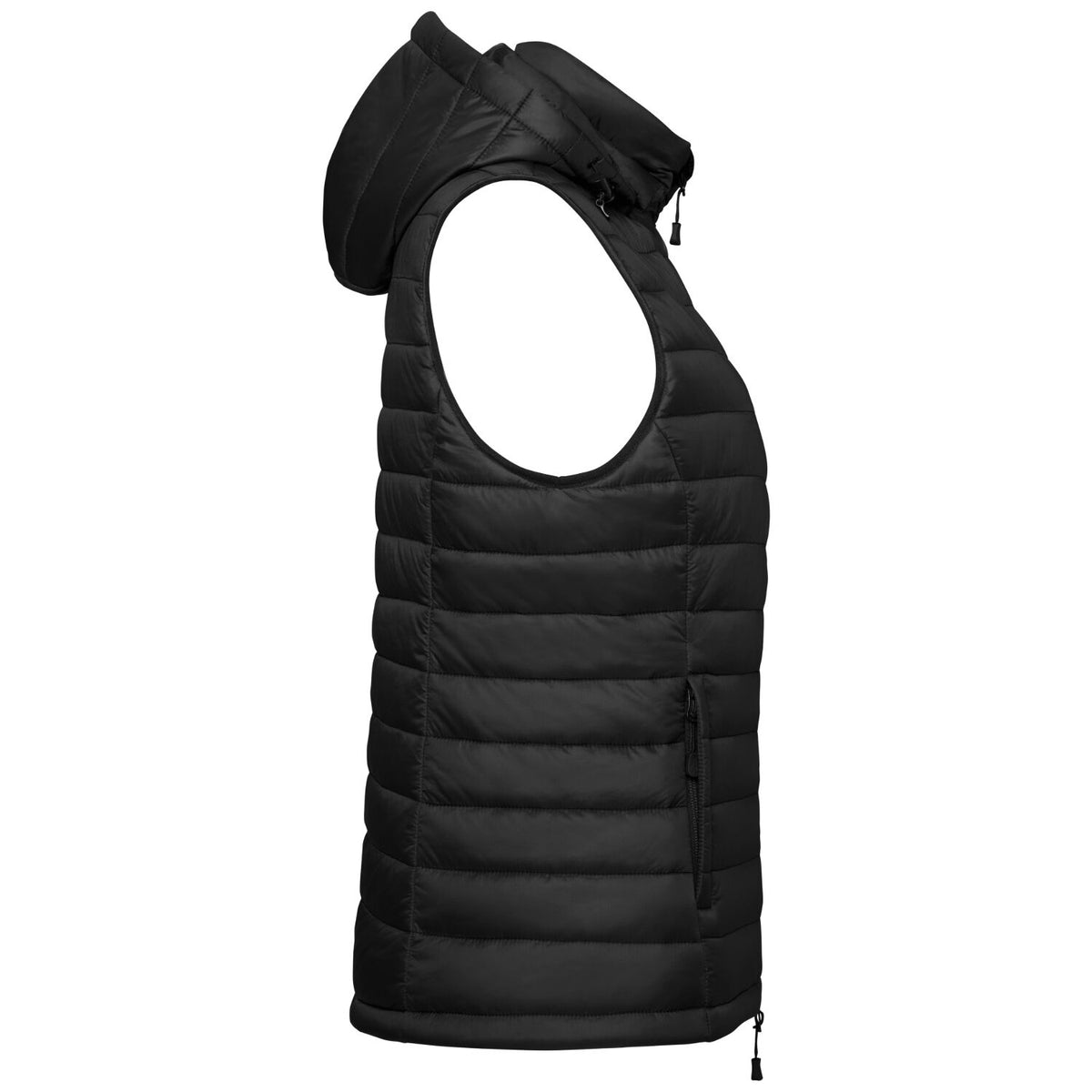 Hakro Damen 297 Kapuzen-Loftweste – schwarz