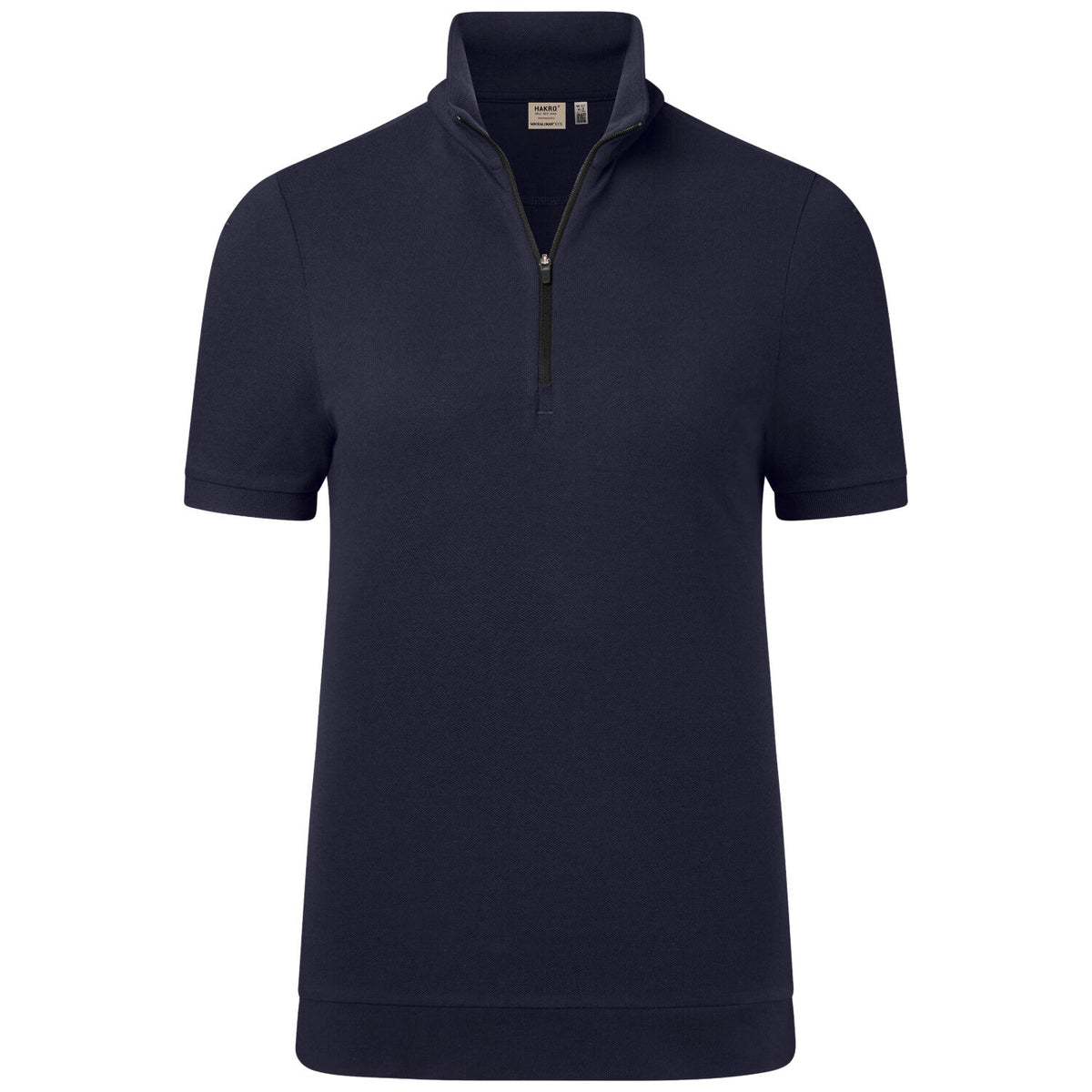 Hakro Damen 334 Zip-Shirt Mikralinar ECO – tinte