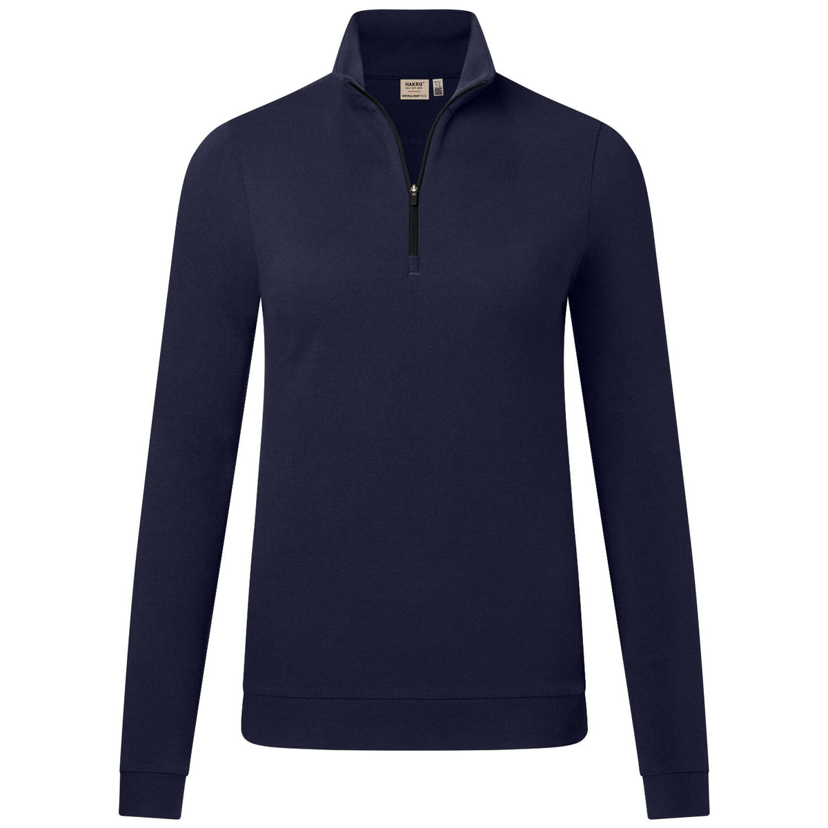 Hakro Damen 335 Langarm-Zip-Shirt Mikralinar – tinte
