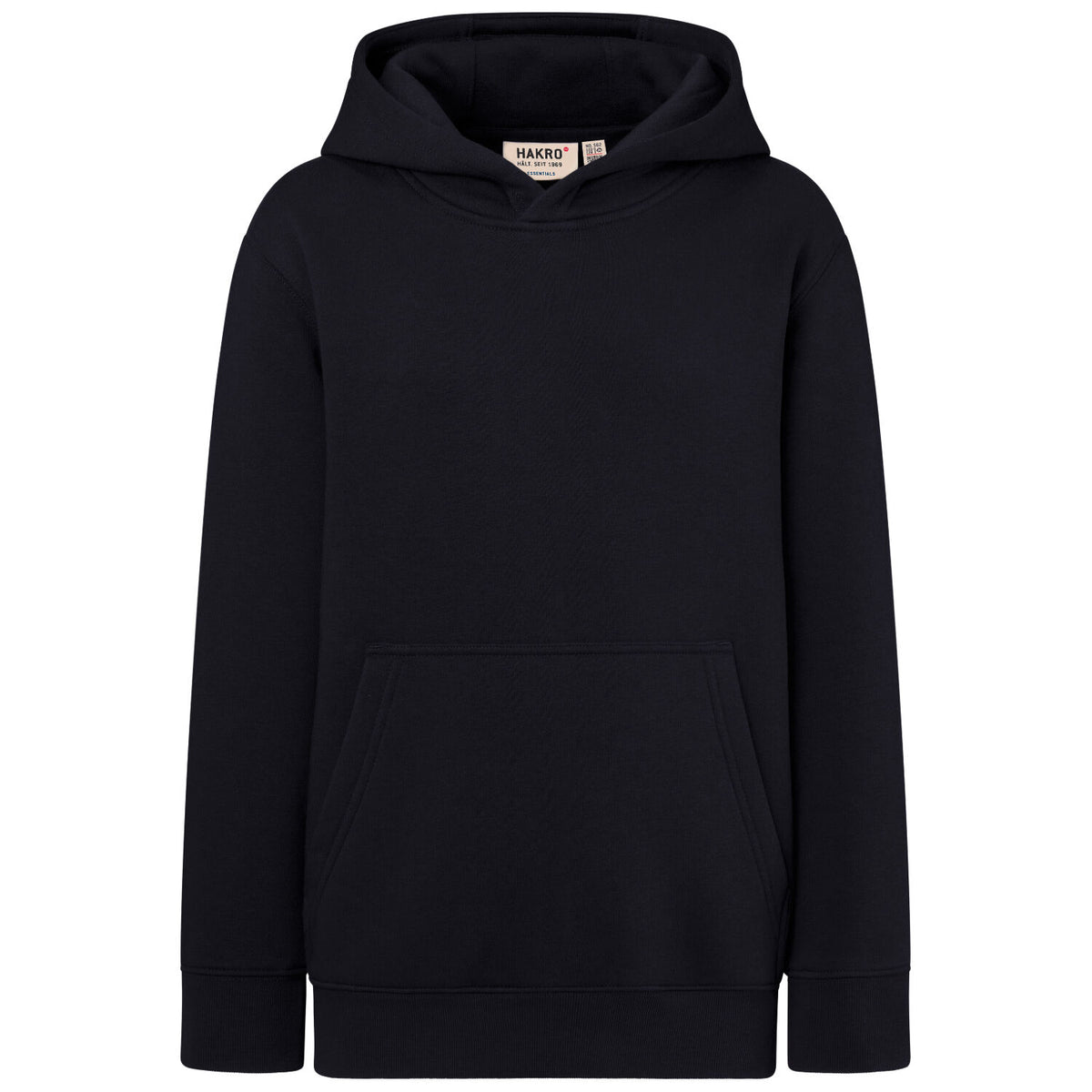 Hakro 562 Kinder Hoodie Bio-Baumwolle – schwarz