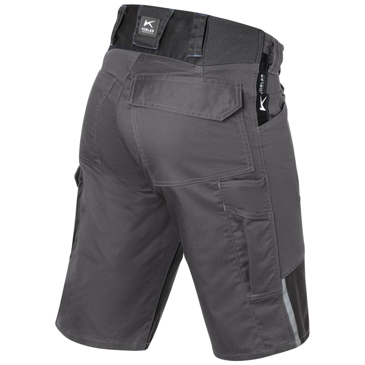 Kübler Reforce Stretch-Shorts – dunkelgrau/schwarz