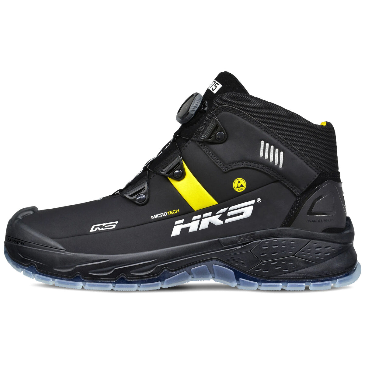 HKS RS 275 BOA S3 Sicherheitshochschuhe schwarz – schwarz