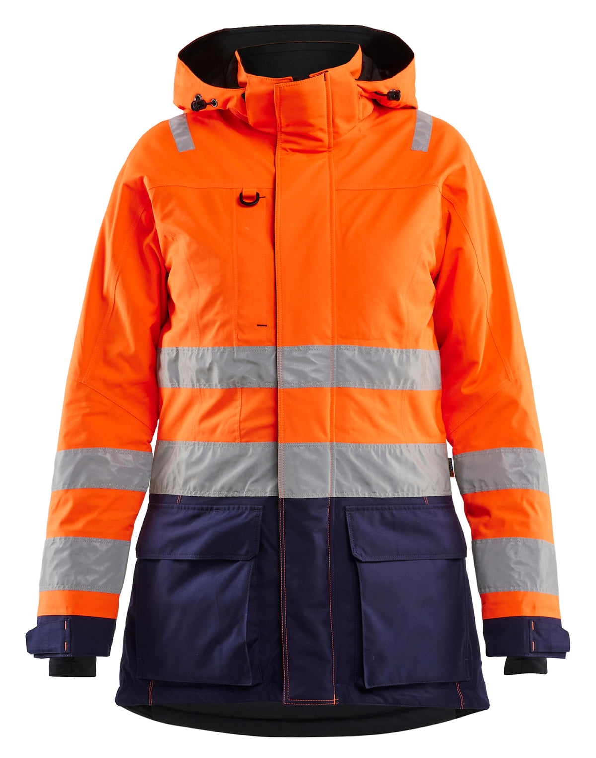Blåkläder Damen 4472 Warnschutz Winterparka – orange/marine