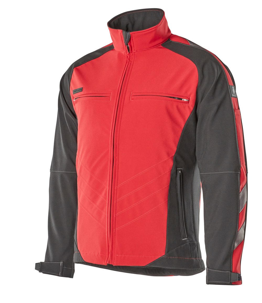 Mascot Dresden Unique zweifarbig Softshelljacke – rot/schwarz