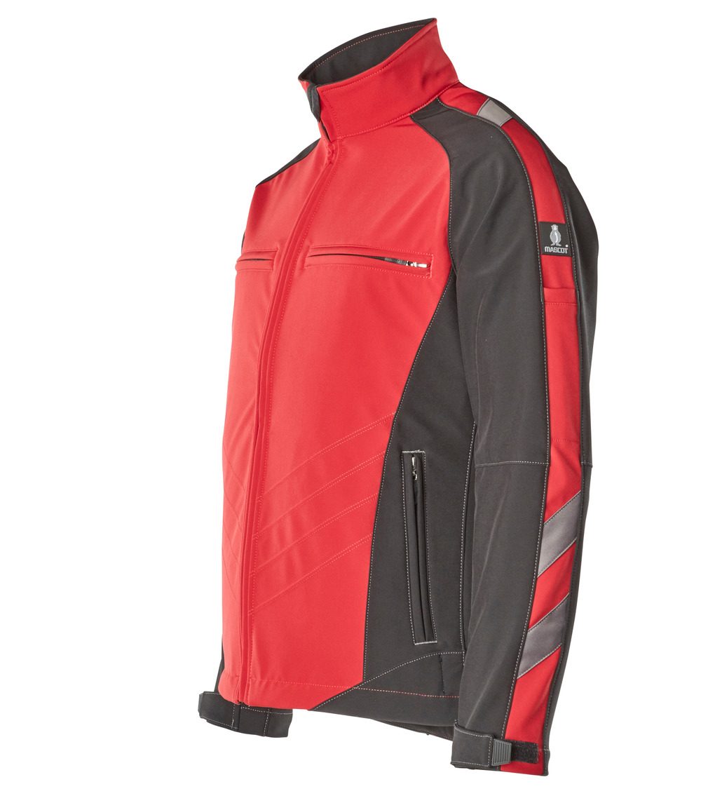 Mascot Dresden Unique zweifarbig Softshelljacke – rot/schwarz