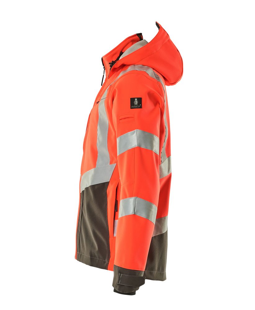 Mascot Blackpool zweifarbig WarnSoftshelljacke – rot/anthrazit