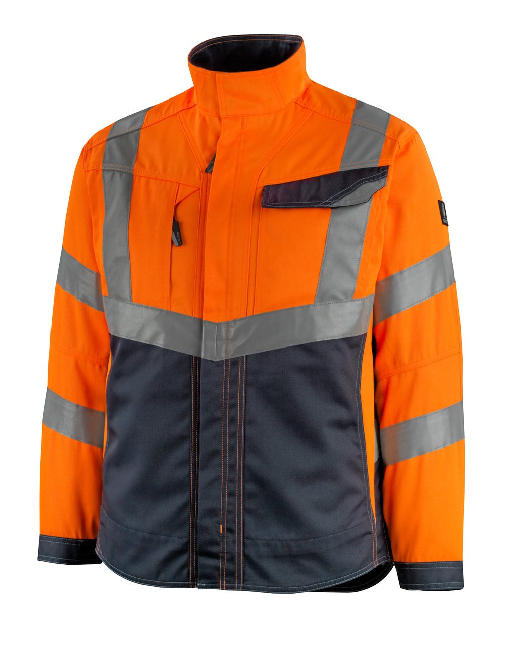 Mascot Oxford Safe Supreme Warnschutzjacke – orange/schwarzblau
