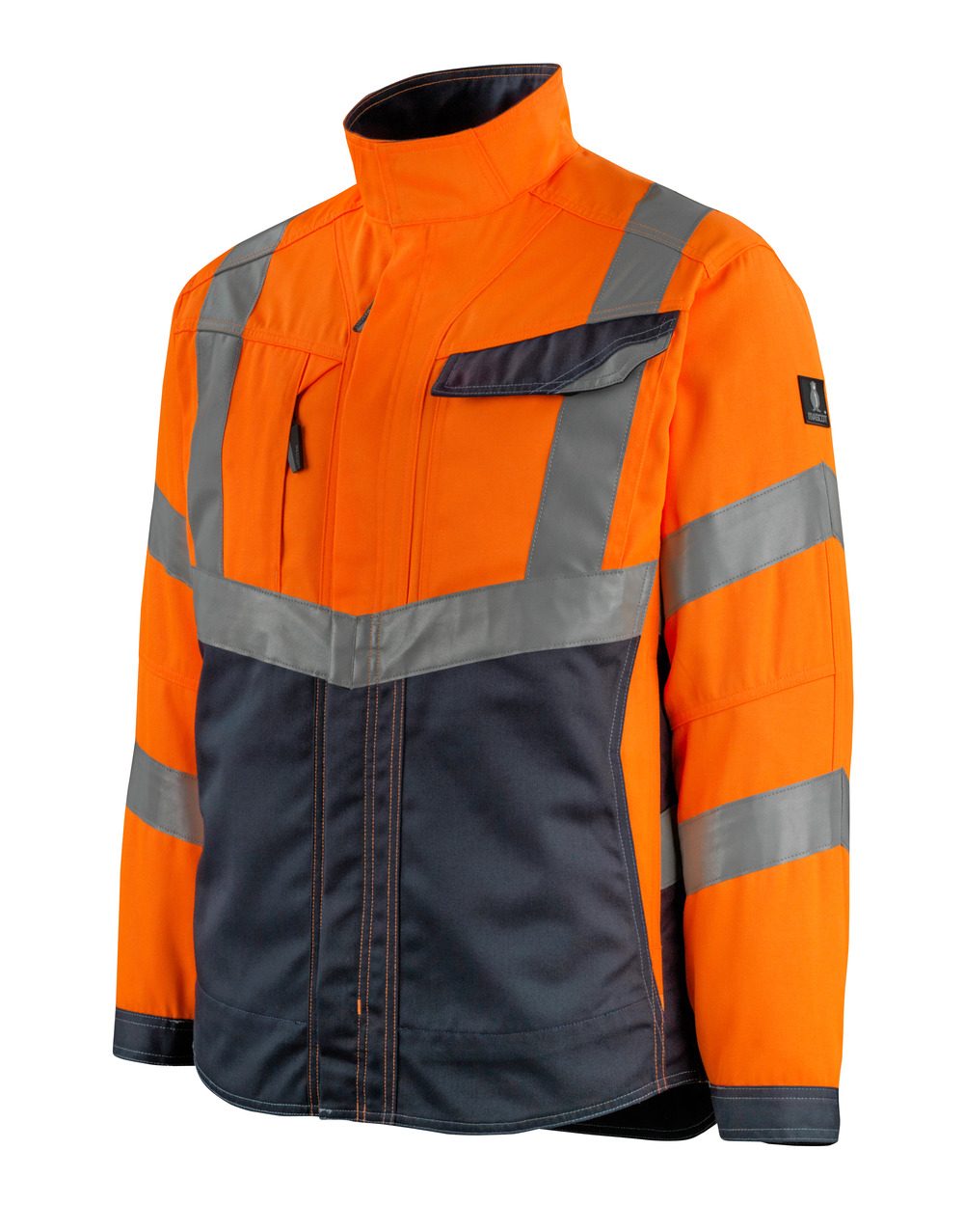 Mascot Oxford Safe Supreme Warnschutzjacke – orange/schwarzblau
