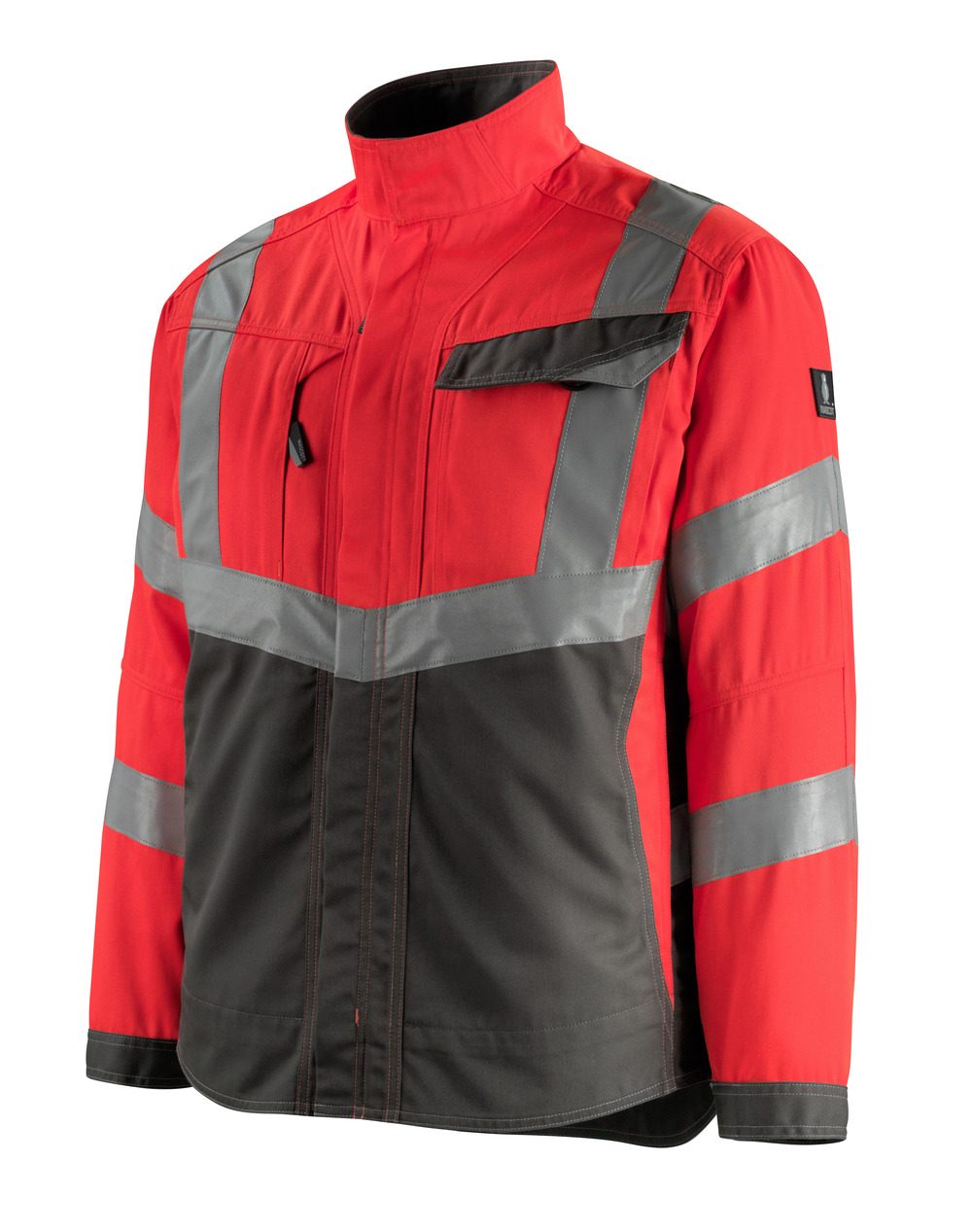Mascot Oxford Safe Supreme Warnschutzjacke – rot/anthrazit