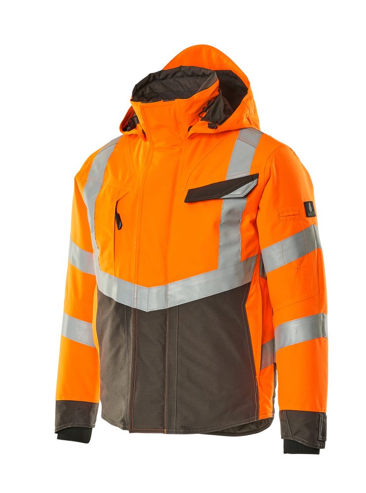 Mascot Hastings Safe Supreme zweif Warnwinterjacke – warnorange/anthrazit