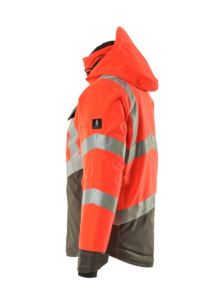 Mascot Hastings Safe Supreme zweif Warnwinterjacke – rot/anthrazit