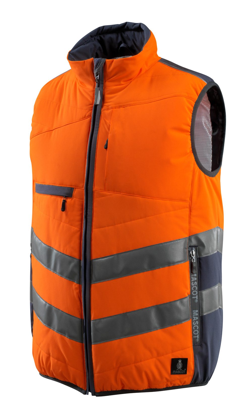 Mascot Grimsby Safe Supreme Warn-Thermoweste – orange/schwarzblau