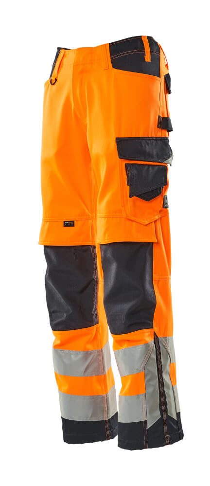 Mascot Kendal Safe Supreme Warnschutz-Hose – orange/schwarzblau