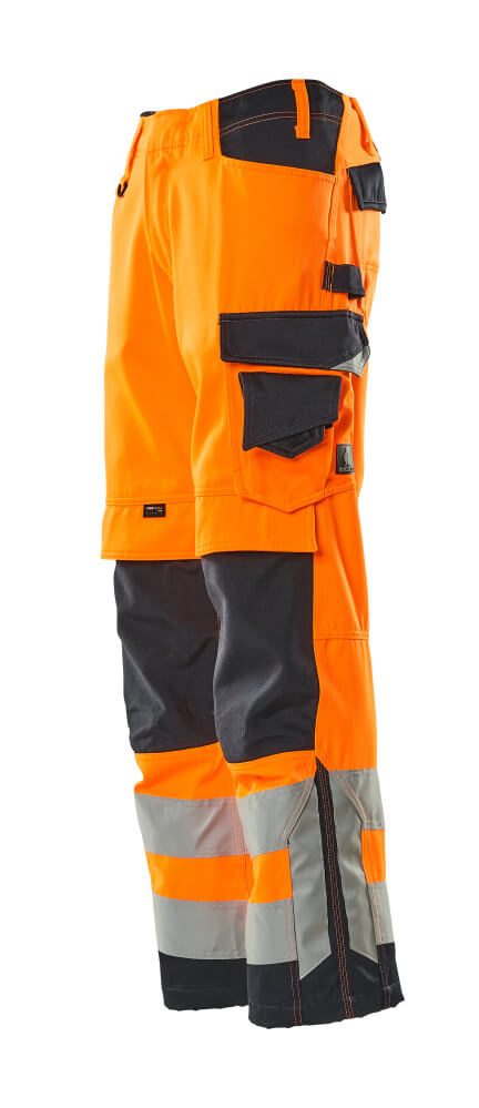 Mascot Kendal Safe Supreme Warnschutz-Hose – orange/schwarzblau