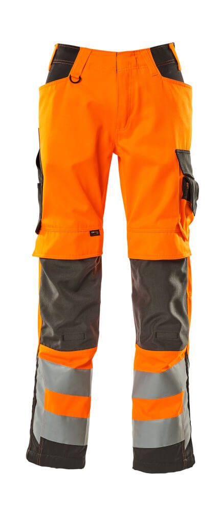Mascot Kendal Safe Supreme Warnschutz-Hose – orange/dunkelanthrazit