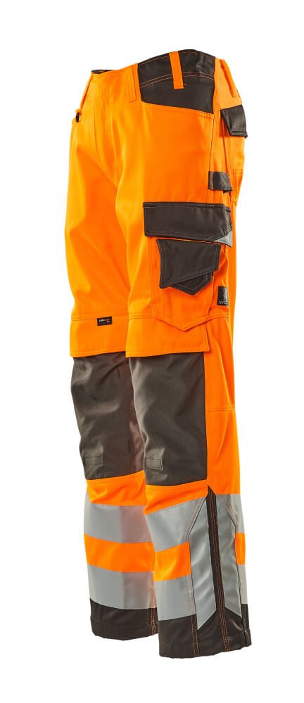 Mascot Kendal Safe Supreme Warnschutz-Hose – orange/dunkelanthrazit