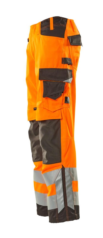 Mascot Kendal Safe Supreme Warnschutz-Hose – orange/dunkelanthrazit