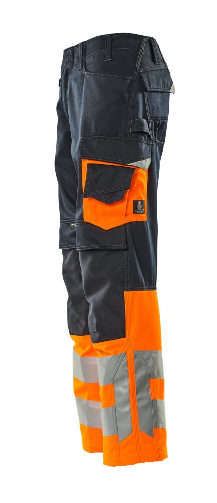 Mascot Leeds Safe Supreme Warnschutzhose – schwarzblau/orange