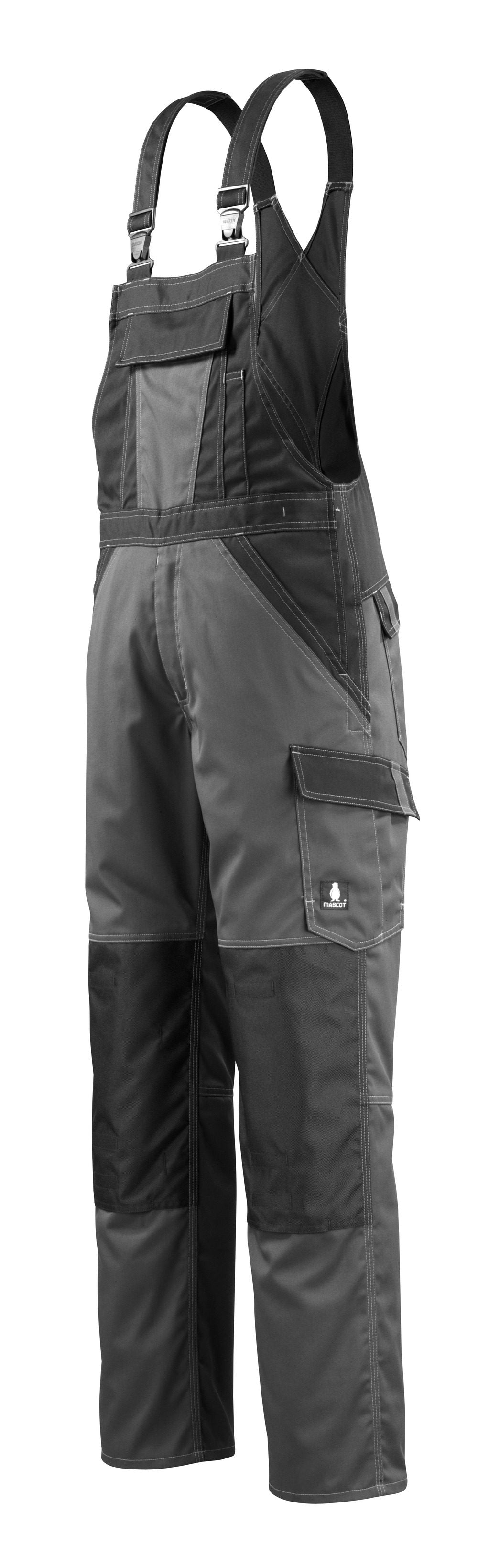 Mascot Leeton Light Latzhose – dunkelanthrazit/schwarz