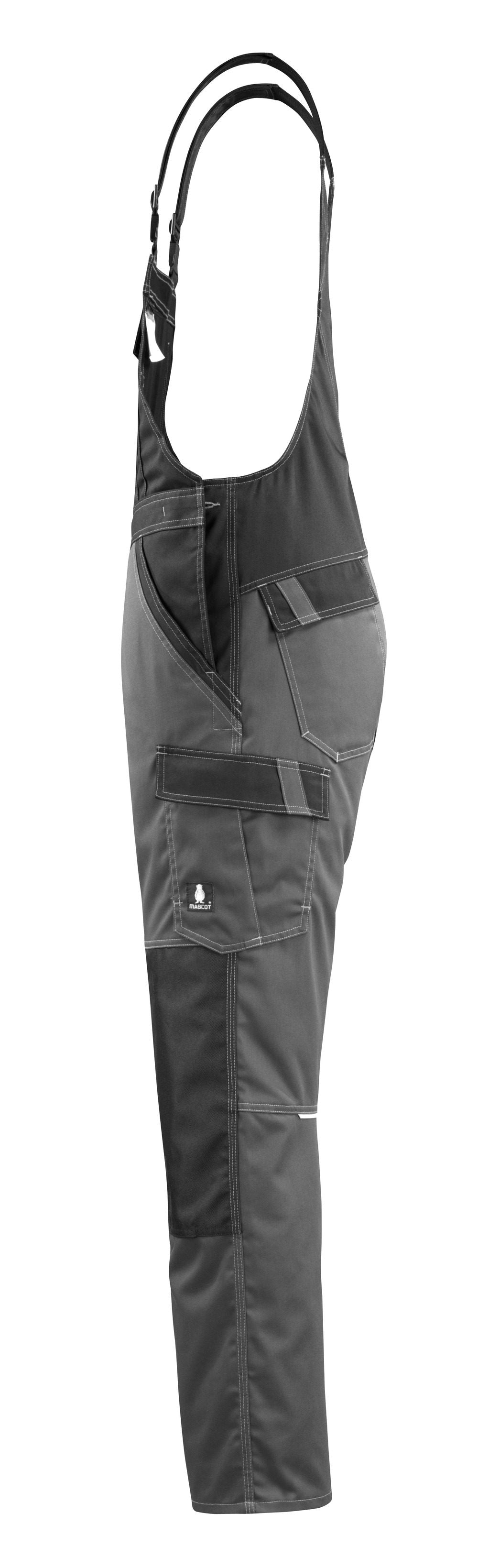 Mascot Leeton Light Latzhose – dunkelanthrazit/schwarz