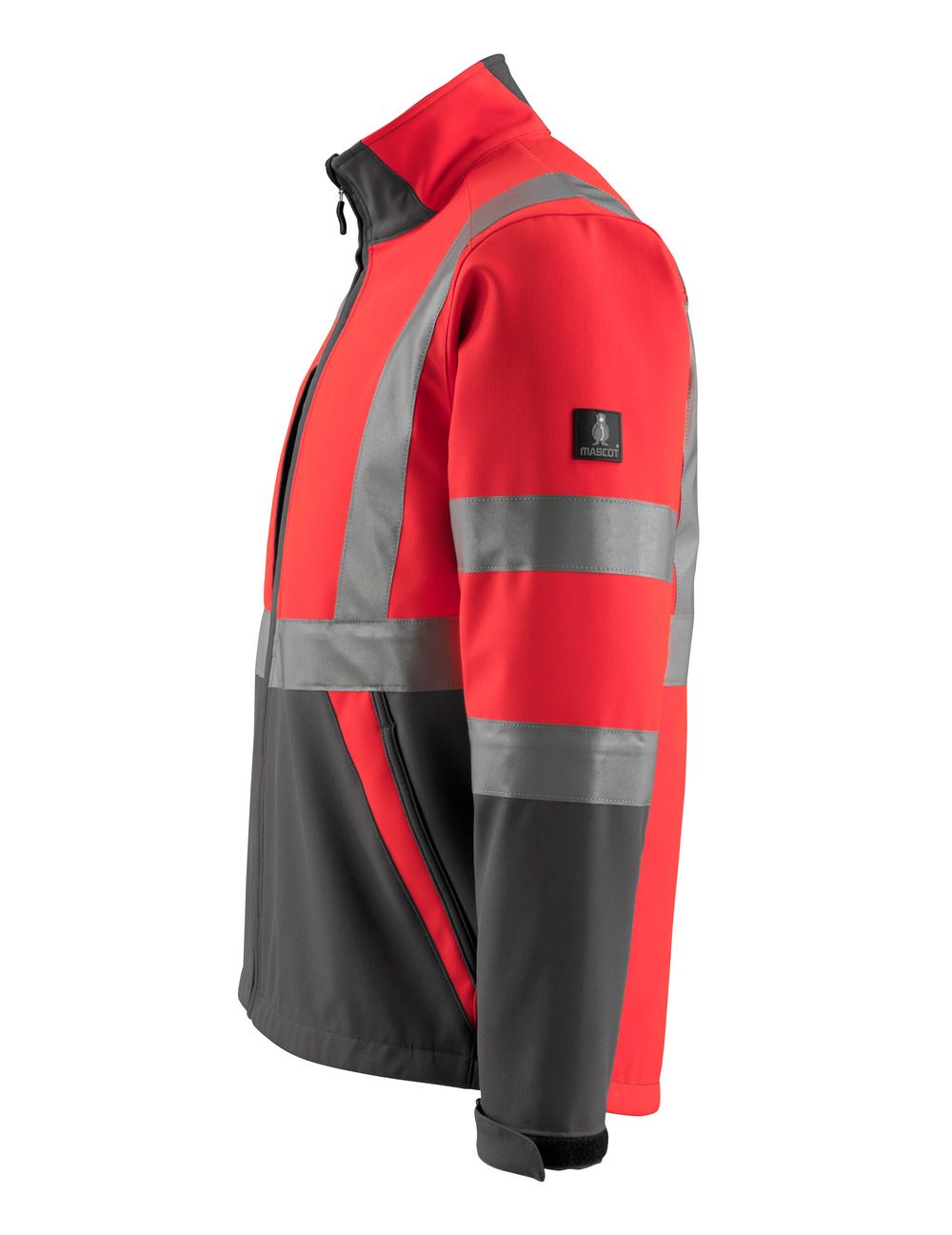 Mascot Kiama Safe Light Warn-Softshelljacke – rot/anthrazit