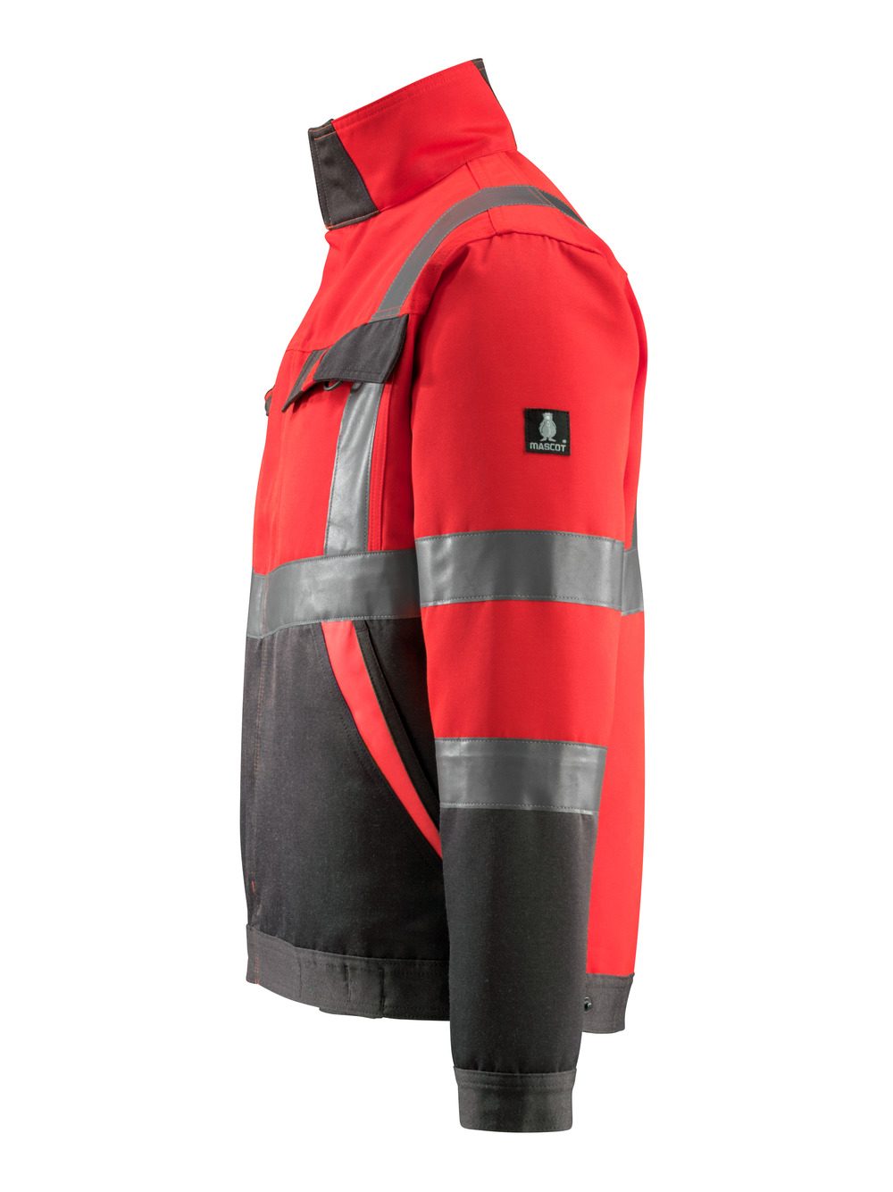Mascot Forster Safe Light Warnschutzjacke – rot/dunkelanthrazit