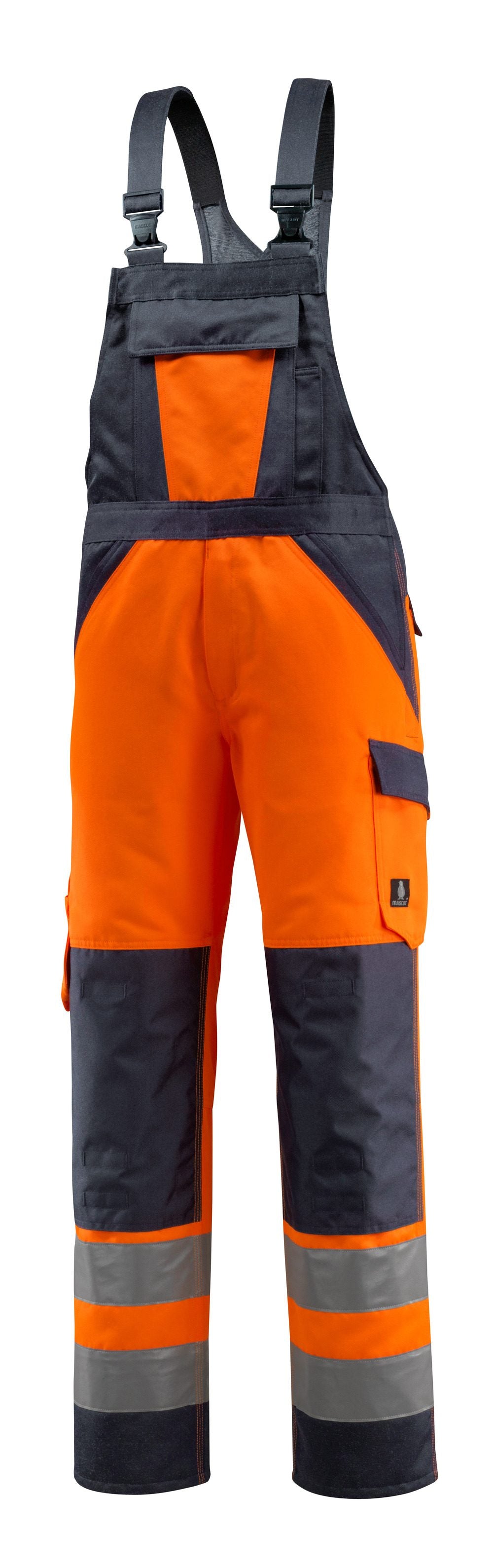 Mascot Gosford Safe Light Warnschutz Latzhose – orange/schwarzblau