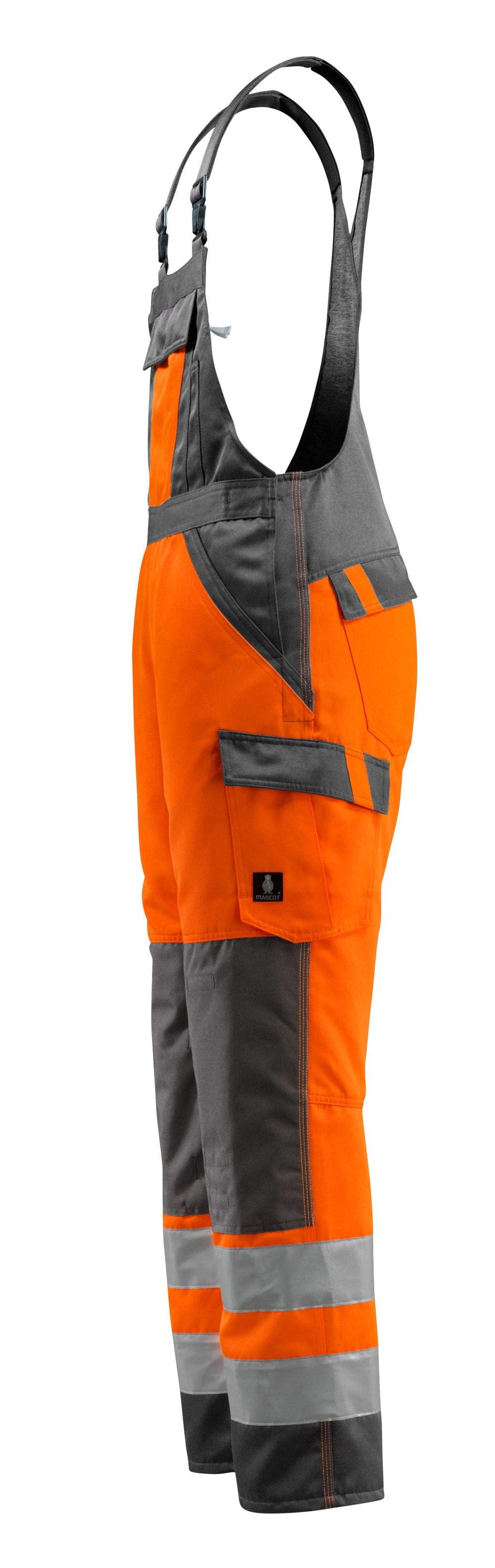 Mascot Gosford Safe Light Warnschutz Latzhose – orange/dunkelanthrazit