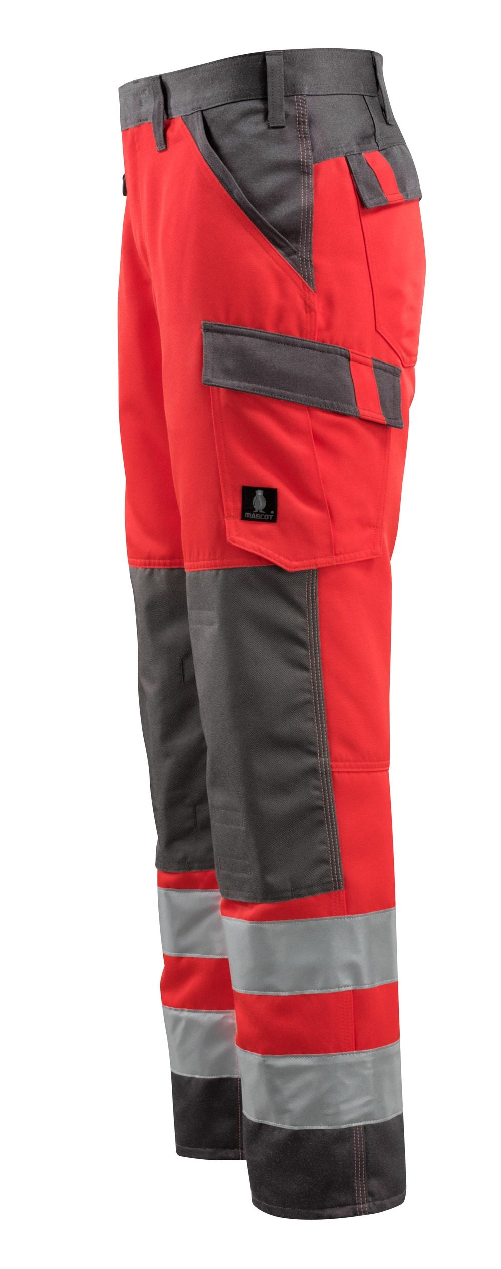 Mascot Maitland Safe Light Warnschutz Hose – rot/dunkelanthrazit