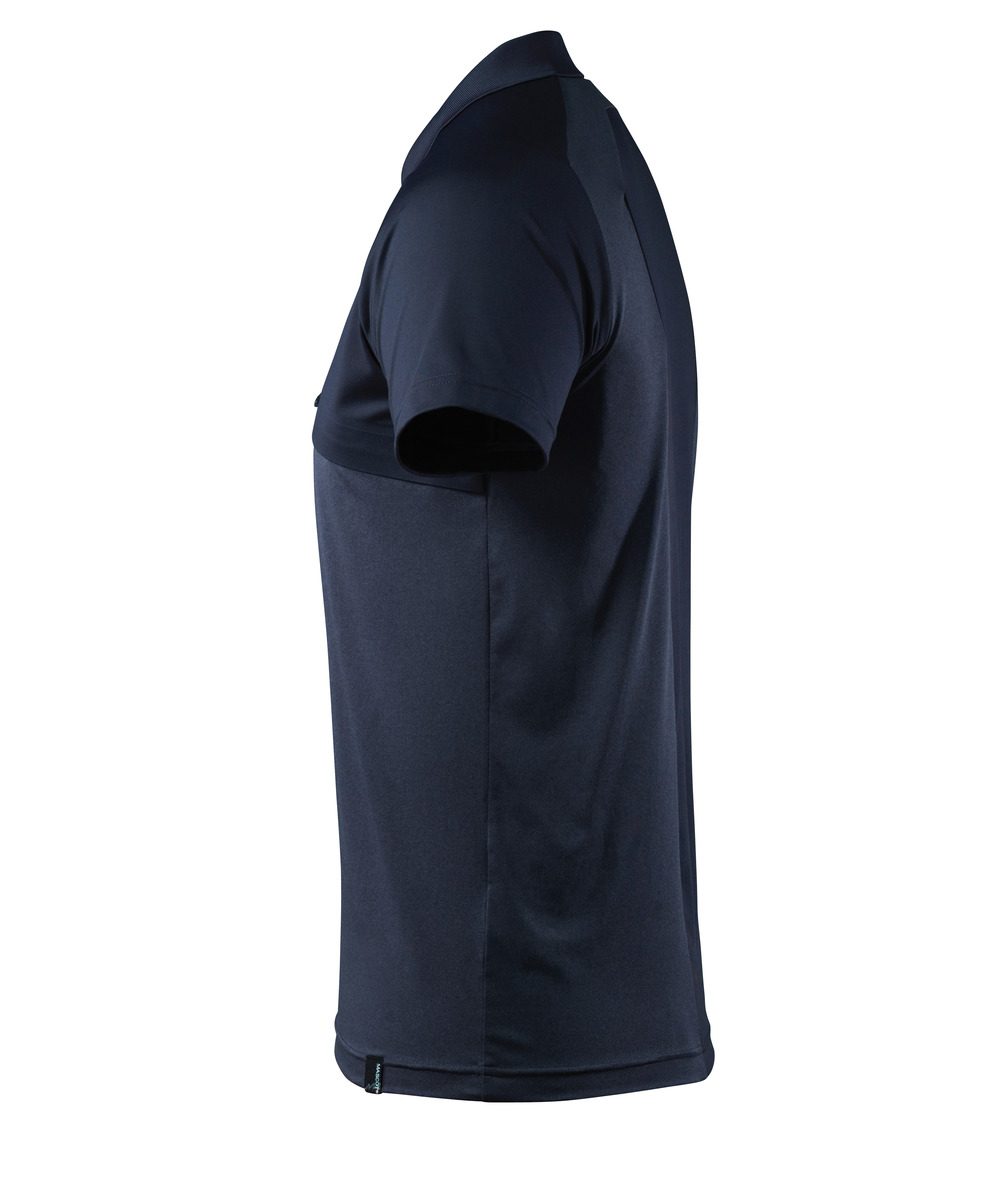 Mascot mit Brusttasche Advanced Poloshirt – schwarzblau
