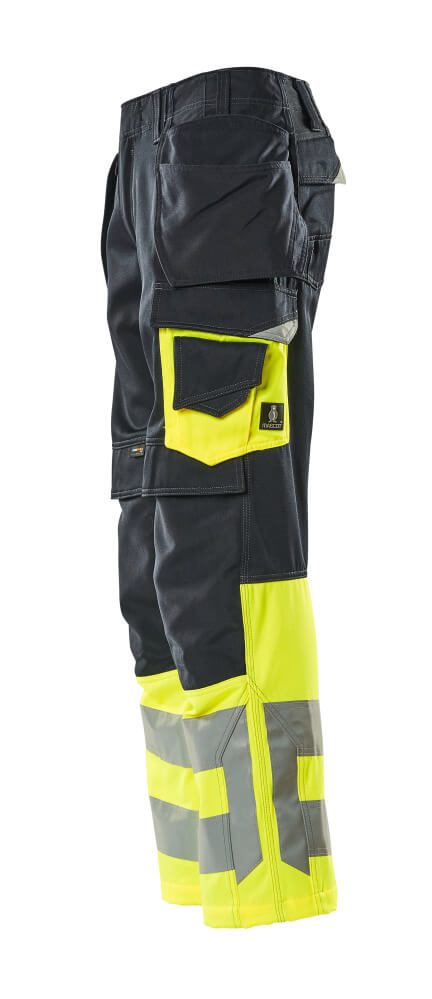 Mascot Safe Supreme Warnschutz Handwerkerhose – schwarzblau/gelb
