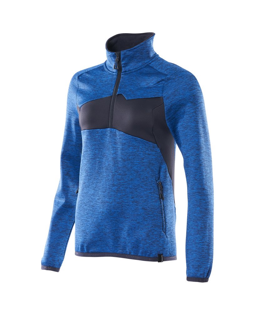 Mascot Damen Accelerate Fleecepullover – azurblau/schwarzblau
