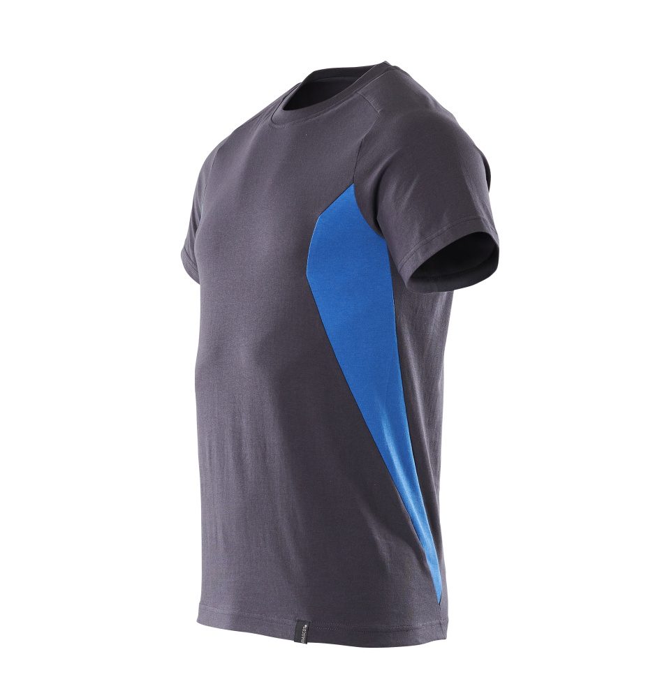 Mascot Accelerate 100% Baumwolle T-Shirt – schwarzblau/azurblau