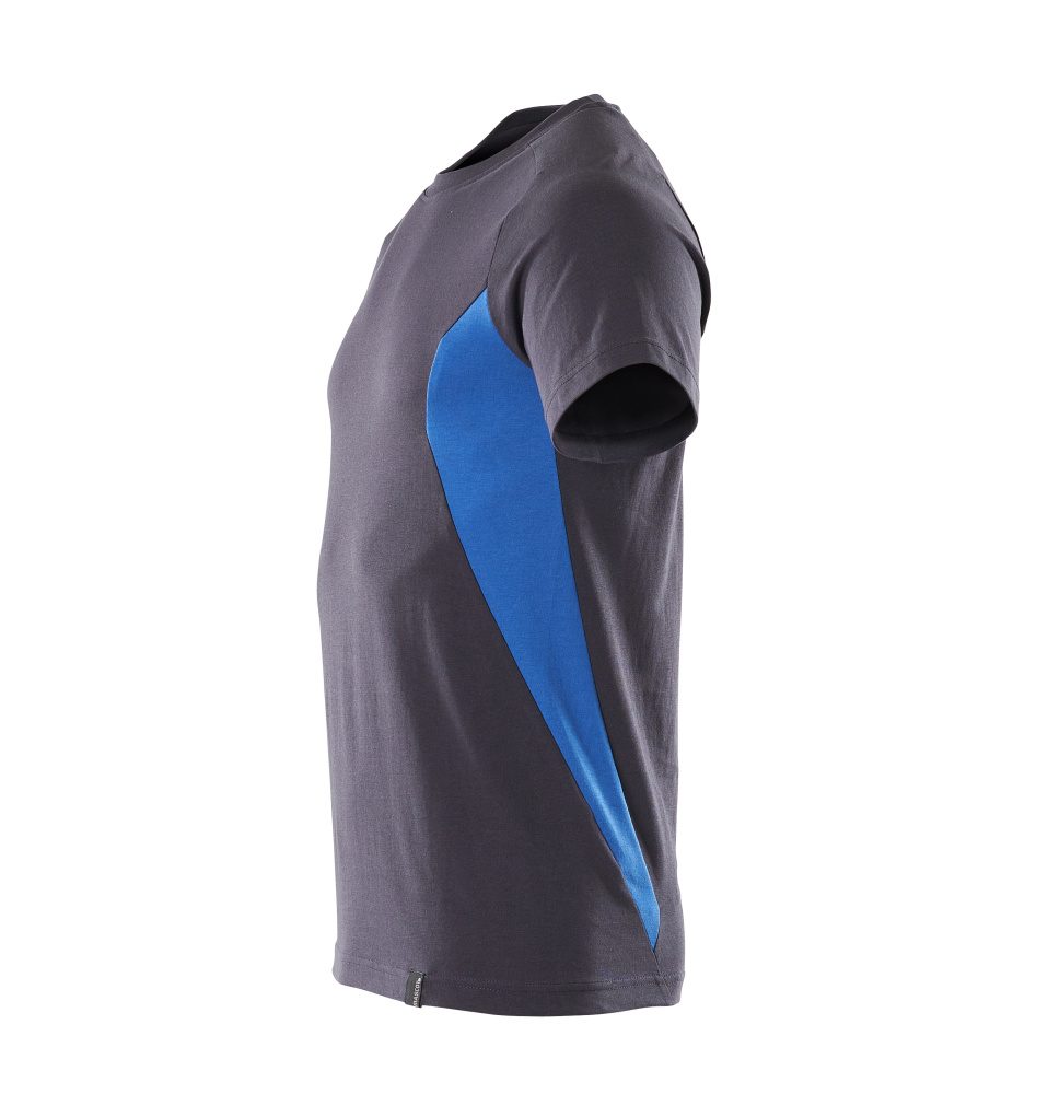 Mascot Accelerate 100% Baumwolle T-Shirt – schwarzblau/azurblau